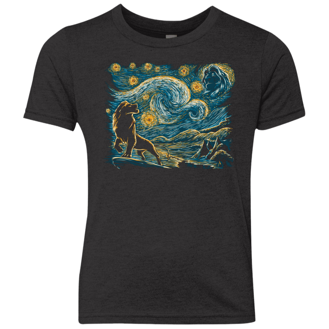 T-Shirts Vintage Black / YXS Starry King Youth Triblend T-Shirt