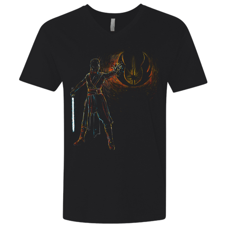 T-Shirts Black / X-Small Starry knight Rey Men's Premium V-Neck