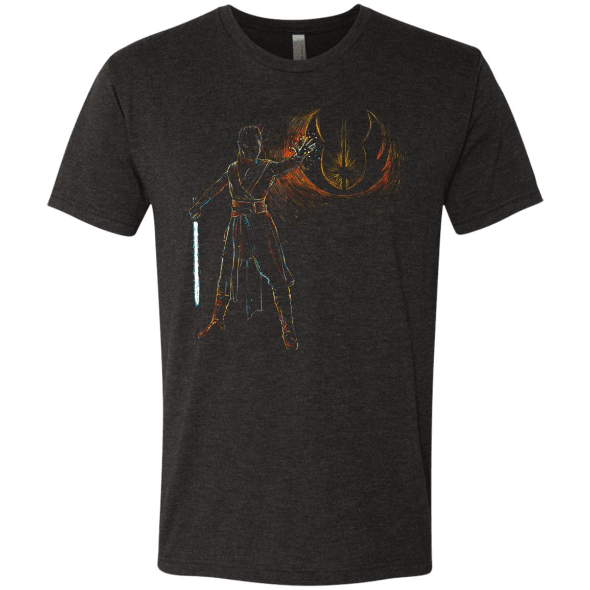 T-Shirts Vintage Black / Small Starry knight Rey Men's Triblend T-Shirt