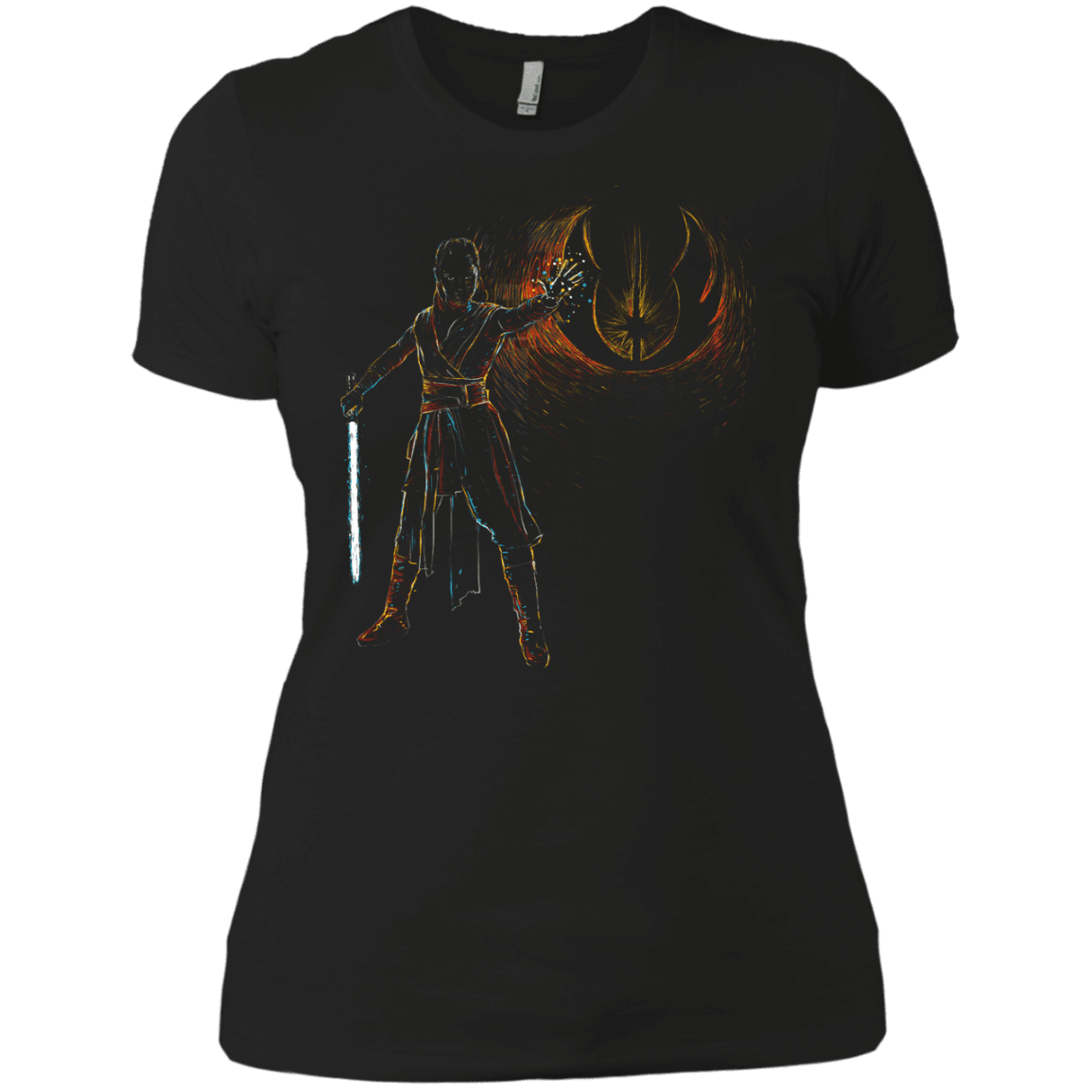T-Shirts Black / X-Small Starry knight Rey Women's Premium T-Shirt