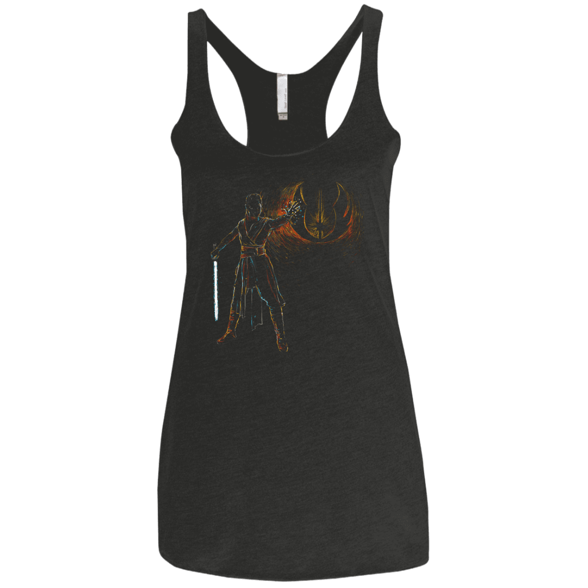 T-Shirts Vintage Black / X-Small Starry knight Rey Women's Triblend Racerback Tank