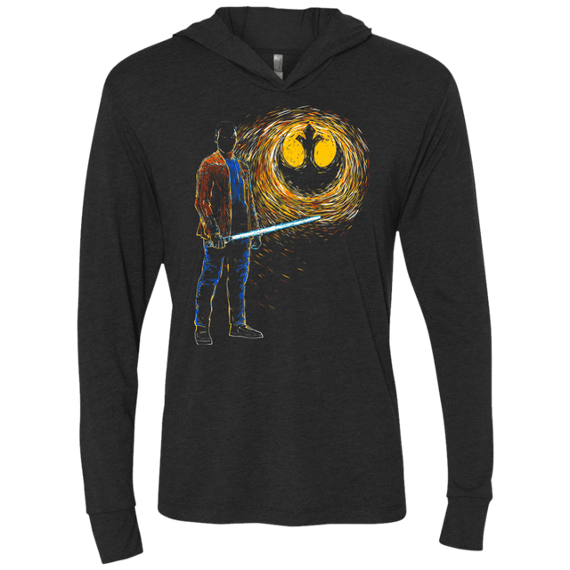 T-Shirts Vintage Black / X-Small Starry knights Finn Triblend Long Sleeve Hoodie Tee