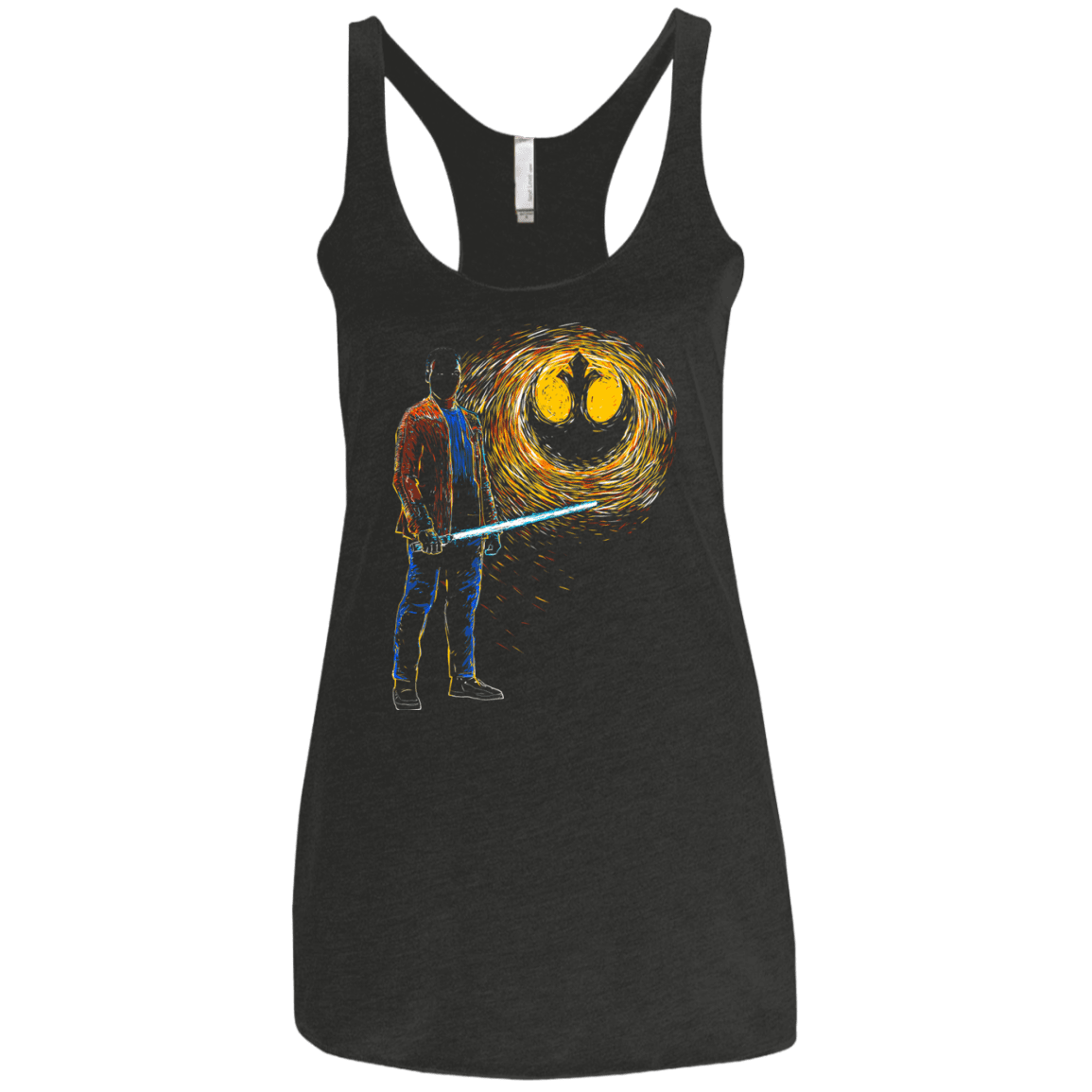 T-Shirts Vintage Black / X-Small Starry knights Finn Women's Triblend Racerback Tank