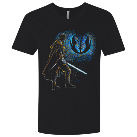 T-Shirts Black / X-Small Starry knights Luke Men's Premium V-Neck