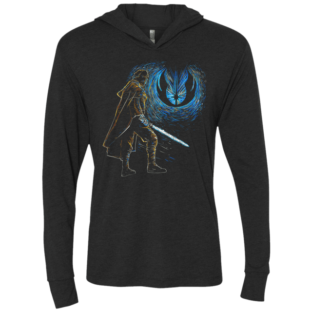 T-Shirts Vintage Black / X-Small Starry knights Luke Triblend Long Sleeve Hoodie Tee