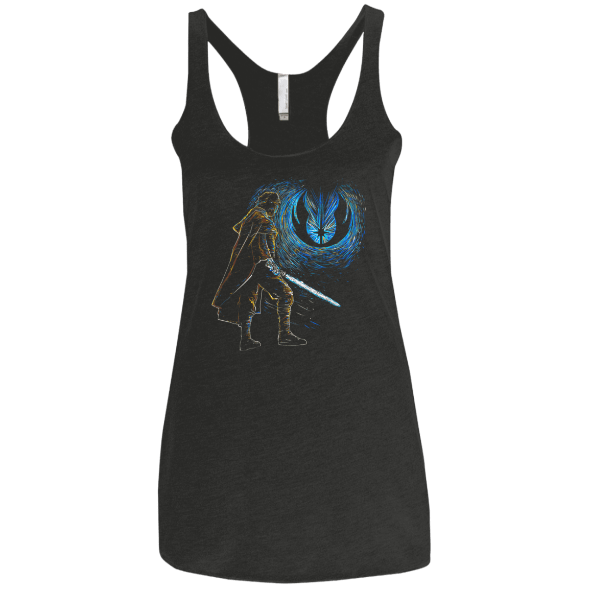 T-Shirts Vintage Black / X-Small Starry knights Luke Women's Triblend Racerback Tank