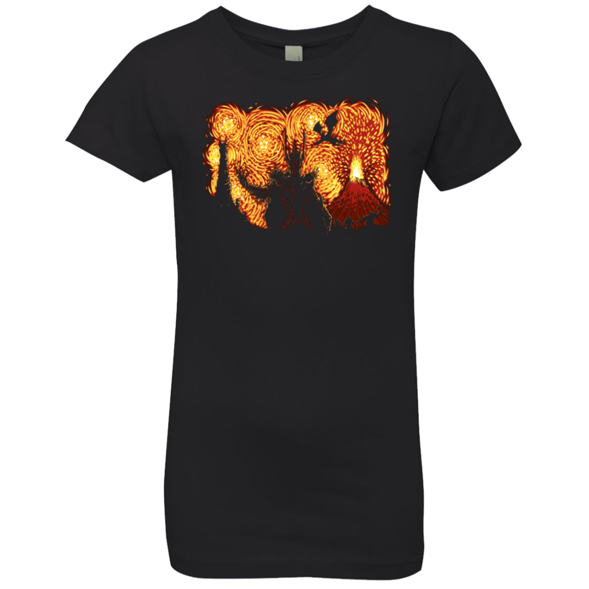 T-Shirts Black / YXS Starry Middle Earth Girls Premium T-Shirt