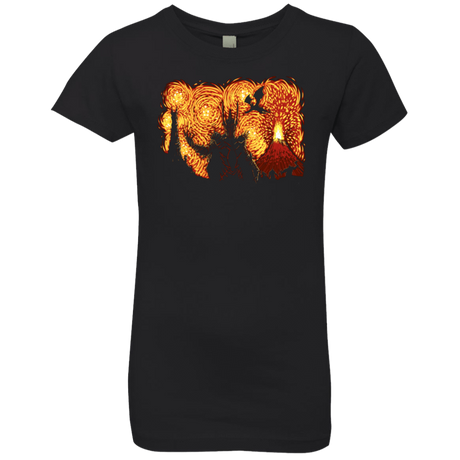 T-Shirts Black / YXS Starry Middle Earth Girls Premium T-Shirt