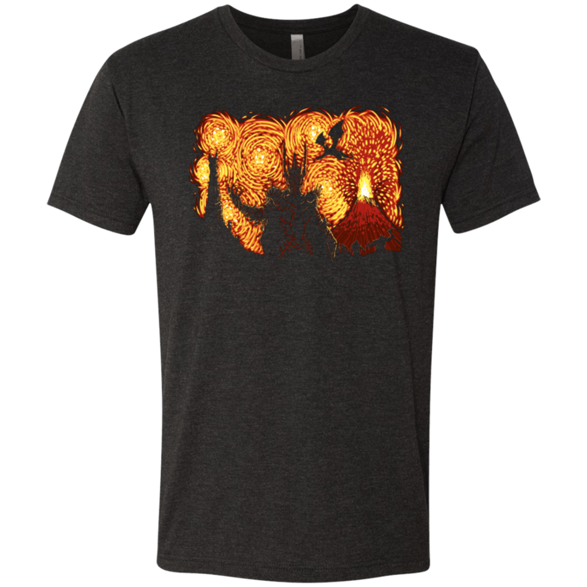 T-Shirts Vintage Black / Small Starry Middle Earth Men's Triblend T-Shirt