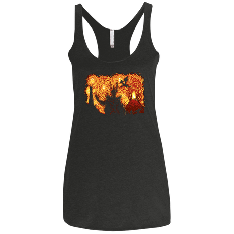 T-Shirts Vintage Black / X-Small Starry Middle Earth Women's Triblend Racerback Tank