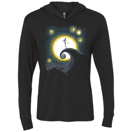 T-Shirts Vintage Black / X-Small Starry Nightmare Triblend Long Sleeve Hoodie Tee