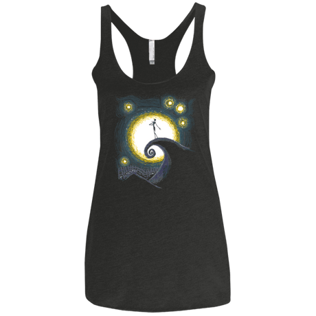 T-Shirts Vintage Black / X-Small Starry Nightmare Women's Triblend Racerback Tank