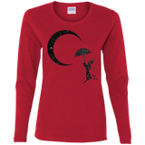 T-Shirts Red / S Starry Penquin Women's Long Sleeve T-Shirt