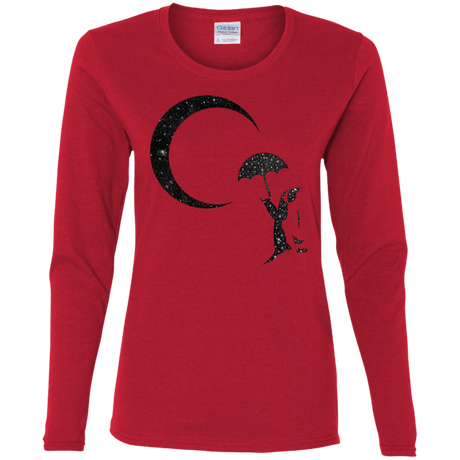 T-Shirts Red / S Starry Penquin Women's Long Sleeve T-Shirt