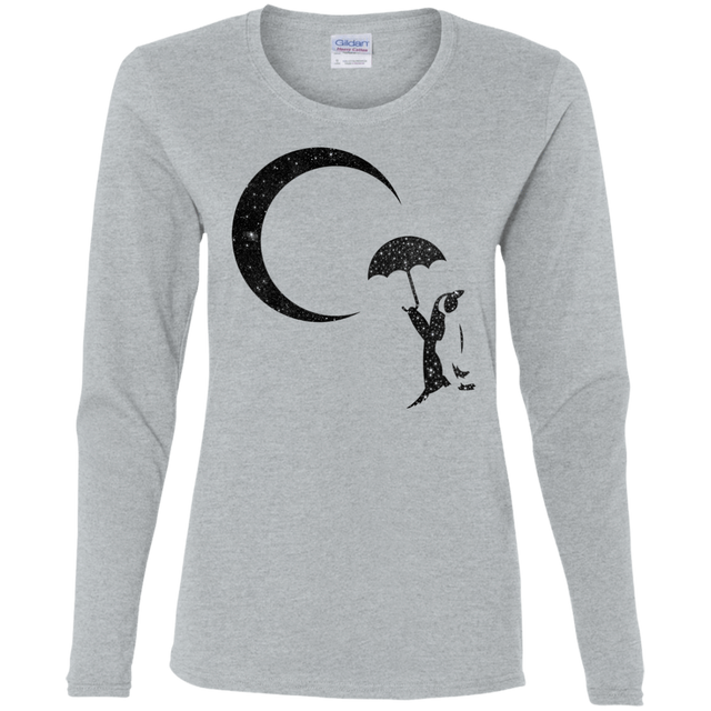 T-Shirts Sport Grey / S Starry Penquin Women's Long Sleeve T-Shirt