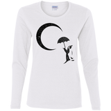 T-Shirts White / S Starry Penquin Women's Long Sleeve T-Shirt