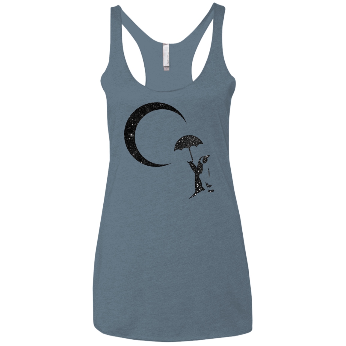 Starry Penquin Women's Triblend Racerback Tank