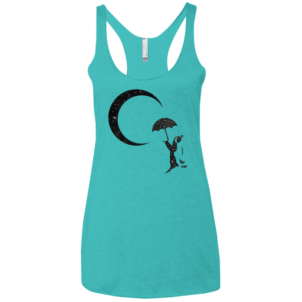 Starry Penquin Women's Triblend Racerback Tank
