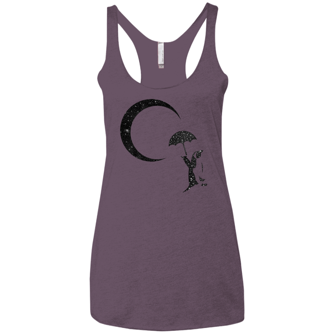 Starry Penquin Women's Triblend Racerback Tank