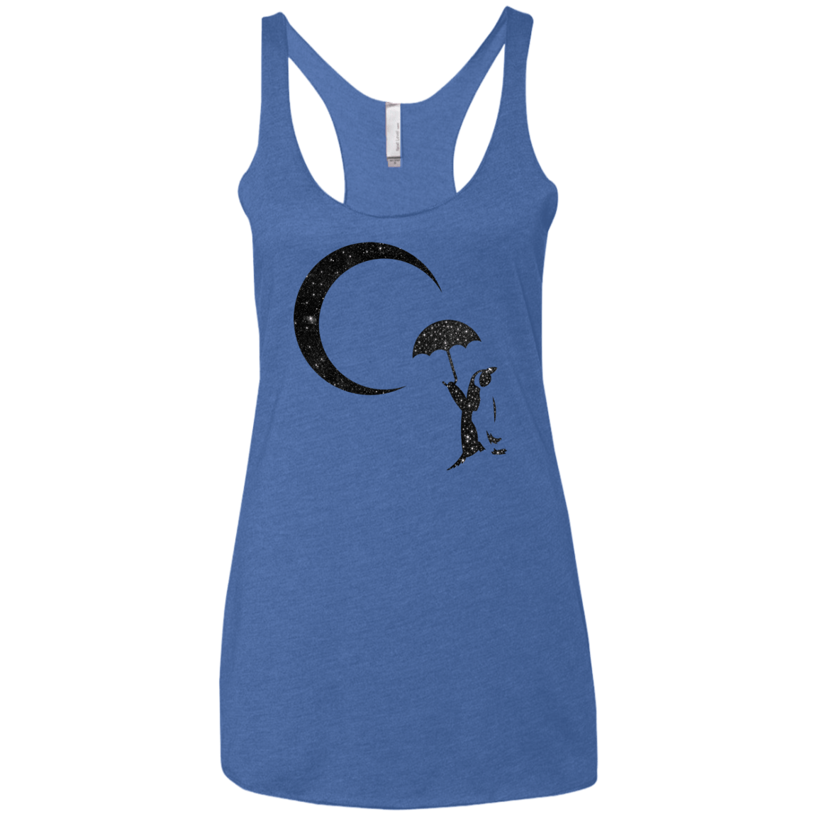 Starry Penquin Women's Triblend Racerback Tank