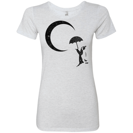 T-Shirts Heather White / S Starry Penquin Women's Triblend T-Shirt