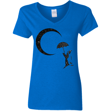 T-Shirts Royal / S Starry Penquin Women's V-Neck T-Shirt