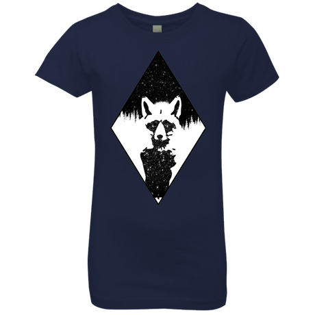 T-Shirts Midnight Navy / YXS Starry Raccoon Girls Premium T-Shirt