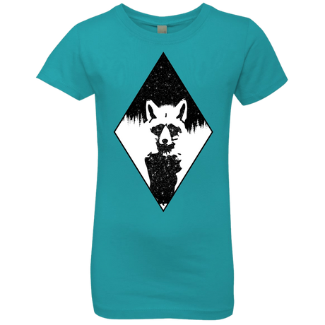 T-Shirts Tahiti Blue / YXS Starry Raccoon Girls Premium T-Shirt