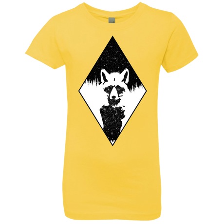 T-Shirts Vibrant Yellow / YXS Starry Raccoon Girls Premium T-Shirt