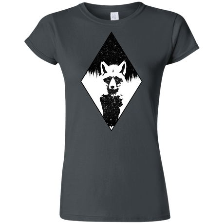 T-Shirts Charcoal / S Starry Raccoon Junior Slimmer-Fit T-Shirt