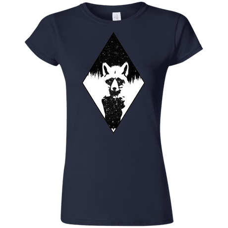 T-Shirts Navy / S Starry Raccoon Junior Slimmer-Fit T-Shirt