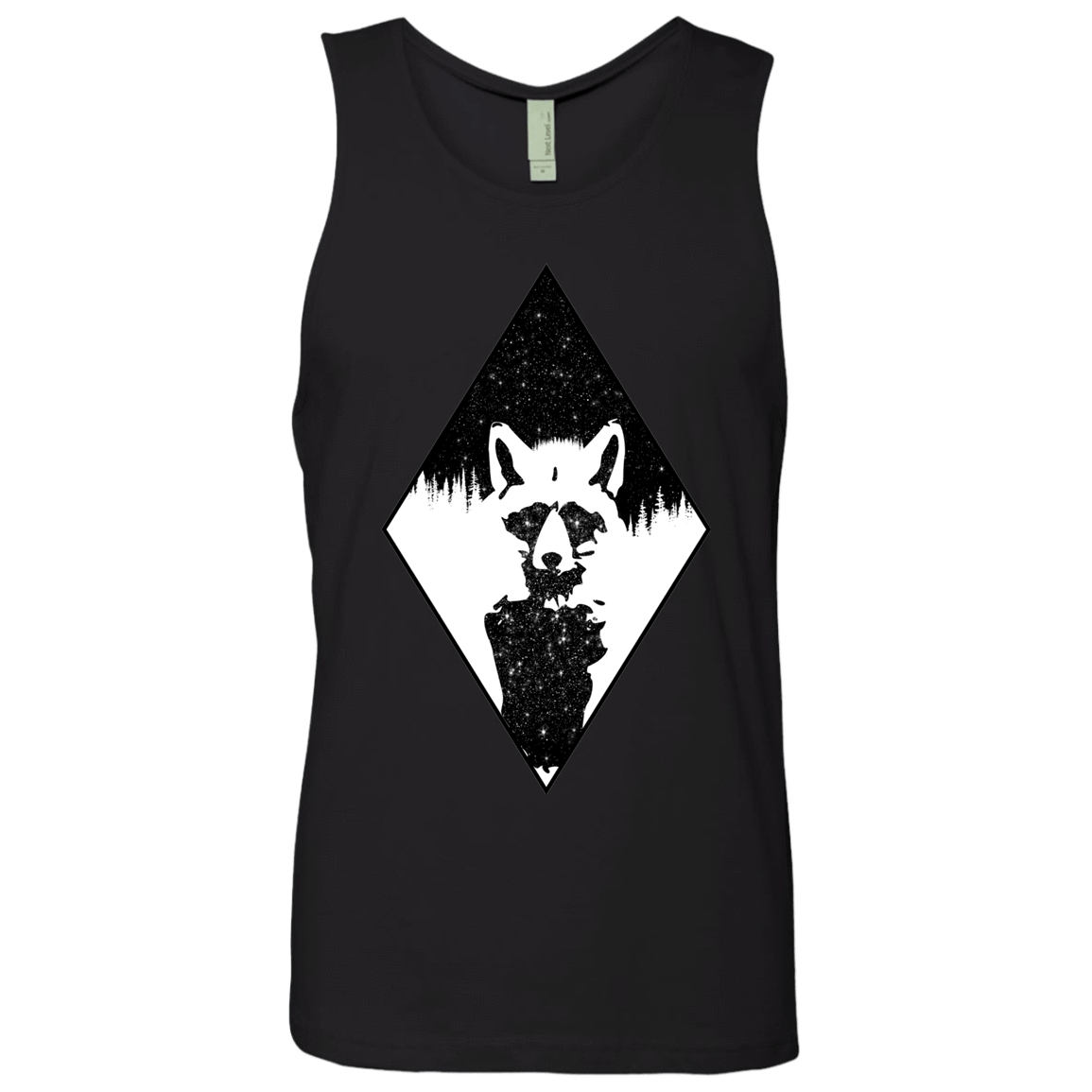 T-Shirts Black / S Starry Raccoon Men's Premium Tank Top