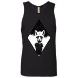 T-Shirts Black / S Starry Raccoon Men's Premium Tank Top