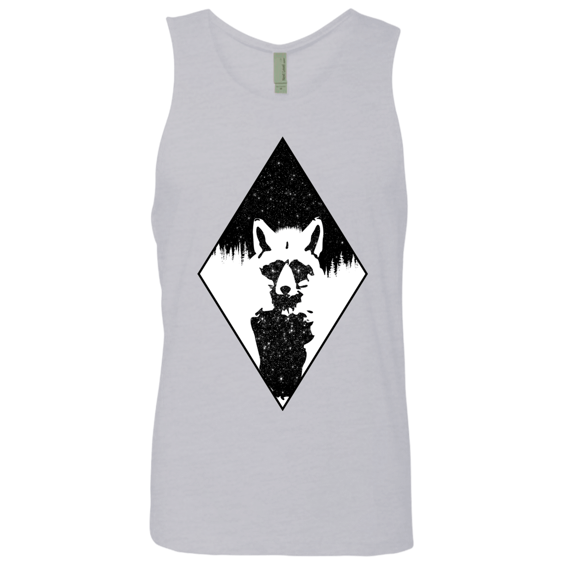 T-Shirts Heather Grey / S Starry Raccoon Men's Premium Tank Top