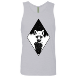 T-Shirts Heather Grey / S Starry Raccoon Men's Premium Tank Top