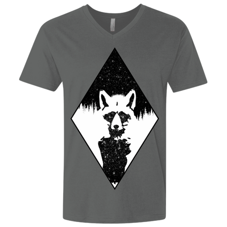 T-Shirts Heavy Metal / X-Small Starry Raccoon Men's Premium V-Neck