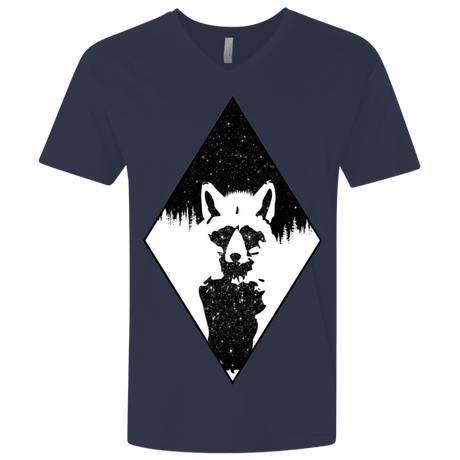 T-Shirts Midnight Navy / X-Small Starry Raccoon Men's Premium V-Neck