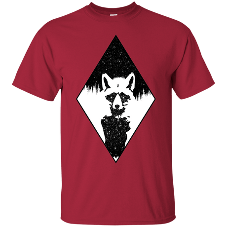 T-Shirts Cardinal / S Starry Raccoon T-Shirt