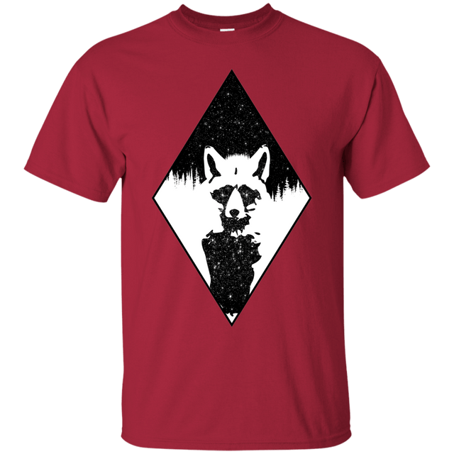 T-Shirts Cardinal / S Starry Raccoon T-Shirt