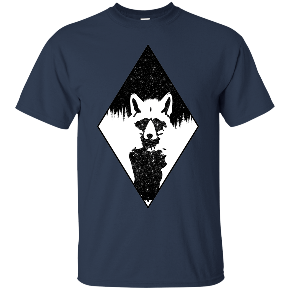 T-Shirts Navy / S Starry Raccoon T-Shirt