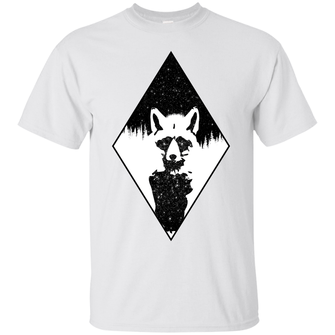 T-Shirts White / S Starry Raccoon T-Shirt