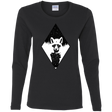 T-Shirts Black / S Starry Raccoon Women's Long Sleeve T-Shirt