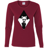 T-Shirts Cardinal / S Starry Raccoon Women's Long Sleeve T-Shirt