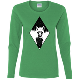 T-Shirts Irish Green / S Starry Raccoon Women's Long Sleeve T-Shirt