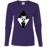 T-Shirts Purple / S Starry Raccoon Women's Long Sleeve T-Shirt