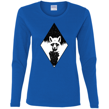 T-Shirts Royal / S Starry Raccoon Women's Long Sleeve T-Shirt