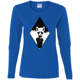 T-Shirts Royal / S Starry Raccoon Women's Long Sleeve T-Shirt