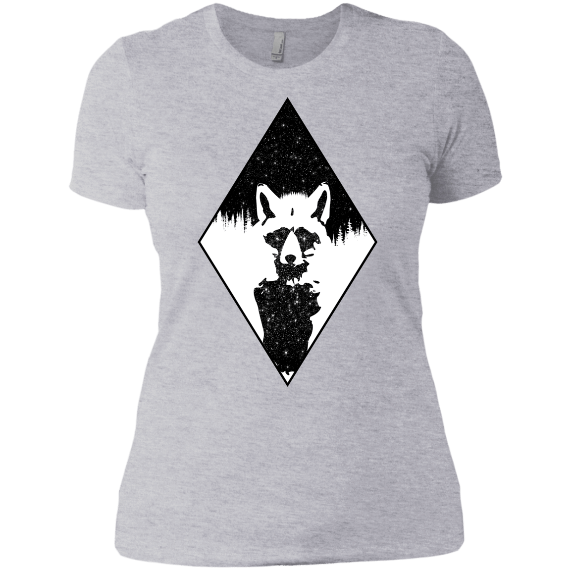 T-Shirts Heather Grey / X-Small Starry Raccoon Women's Premium T-Shirt