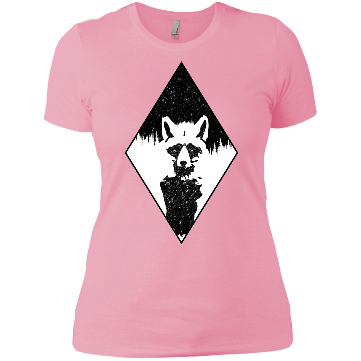 T-Shirts Light Pink / X-Small Starry Raccoon Women's Premium T-Shirt