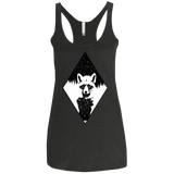 Starry Raccoon Women's Triblend Racerback Tank